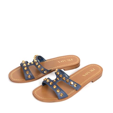 prada blue slides